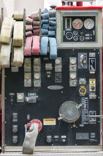 Fire truck control panel