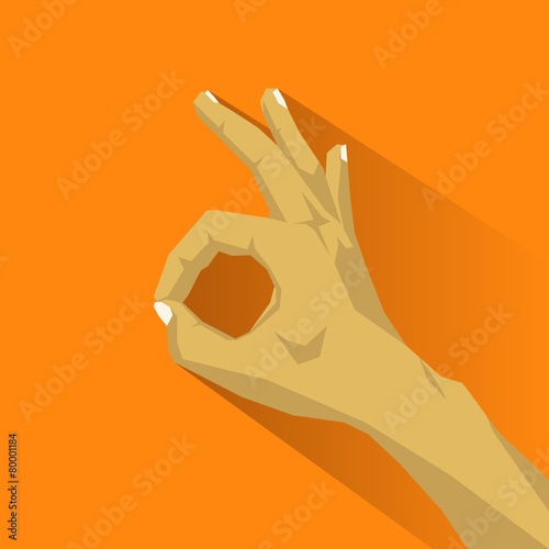 Ok sign by hand