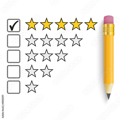 Pencil 5 Stars Rating