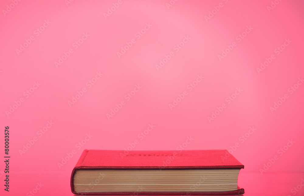 The book is in the red light The book is in the red light