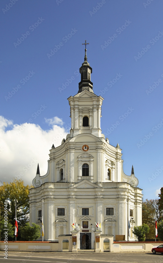 Church of St. Anna in Koden. Poland - obrazy, fototapety, plakaty 