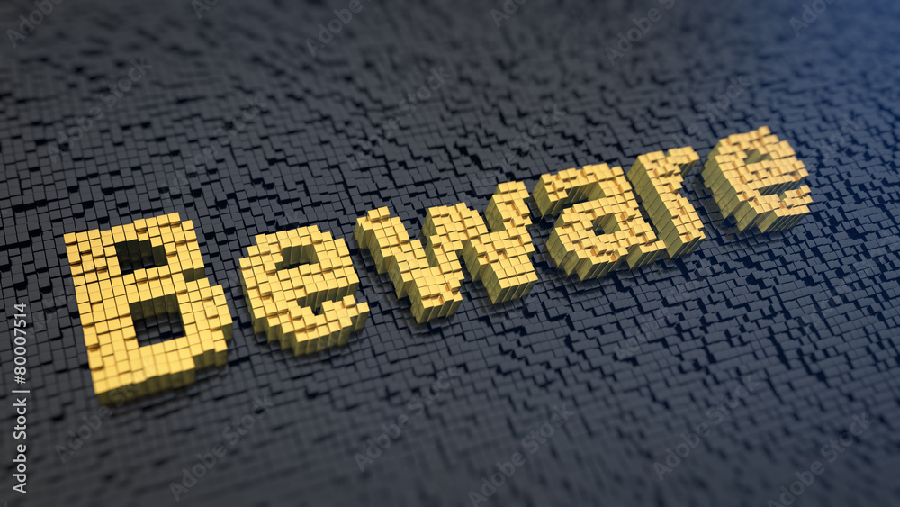 Fototapeta premium Beware cubics