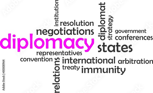 word cloud - diplomacy