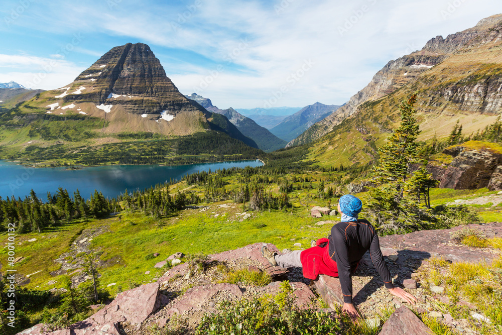 Fototapeta premium Hike in Glacier