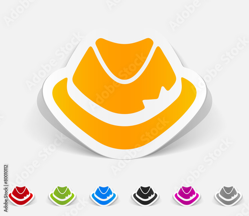 realistic design element. hat