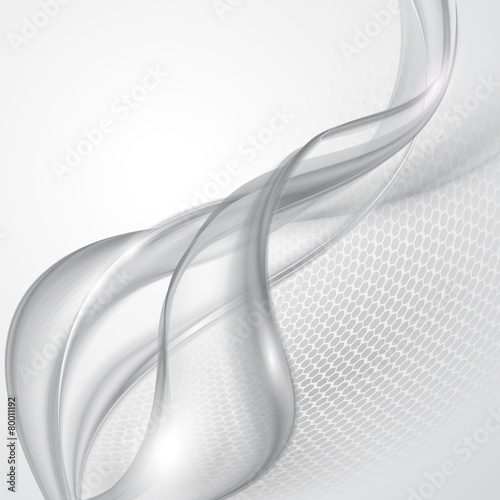 Abstract gray wave background