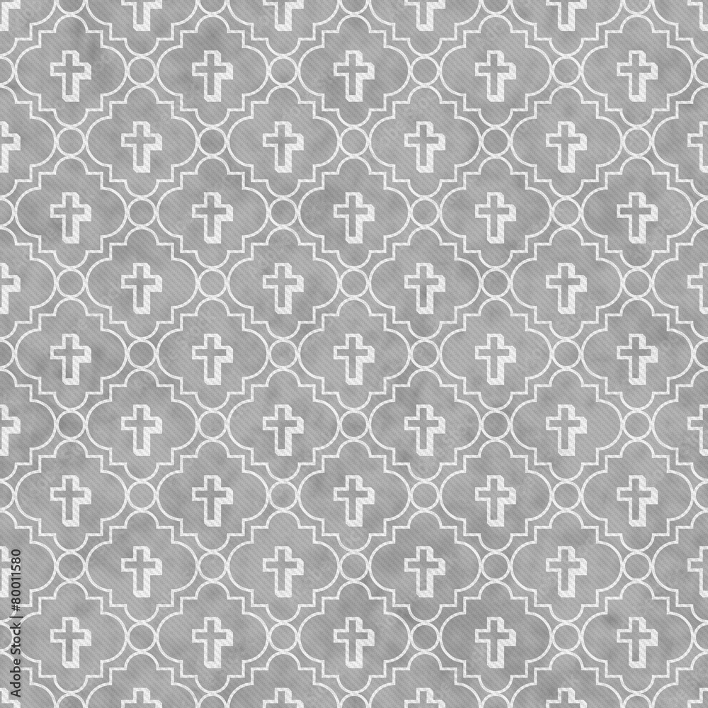 Gray and White Cross Symbol Tile Pattern Repeat Background Gray and White Cross Symbol Tile Pattern Repeat Background