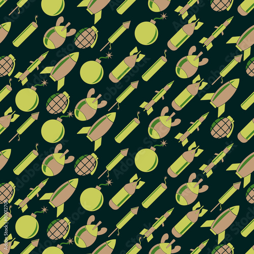seamless abstract background with bombs