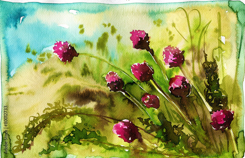 Obraz w ramie clover