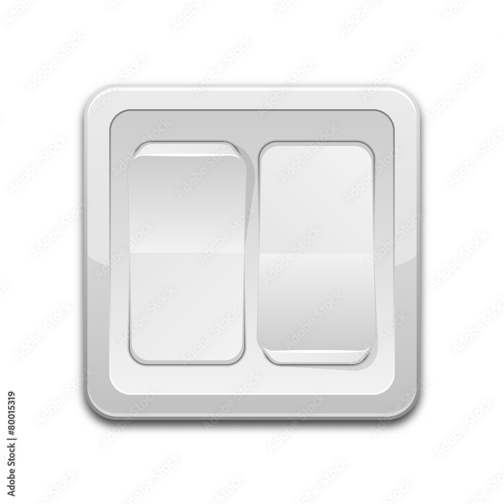 Vector double light switch icon Vector double light switch icon