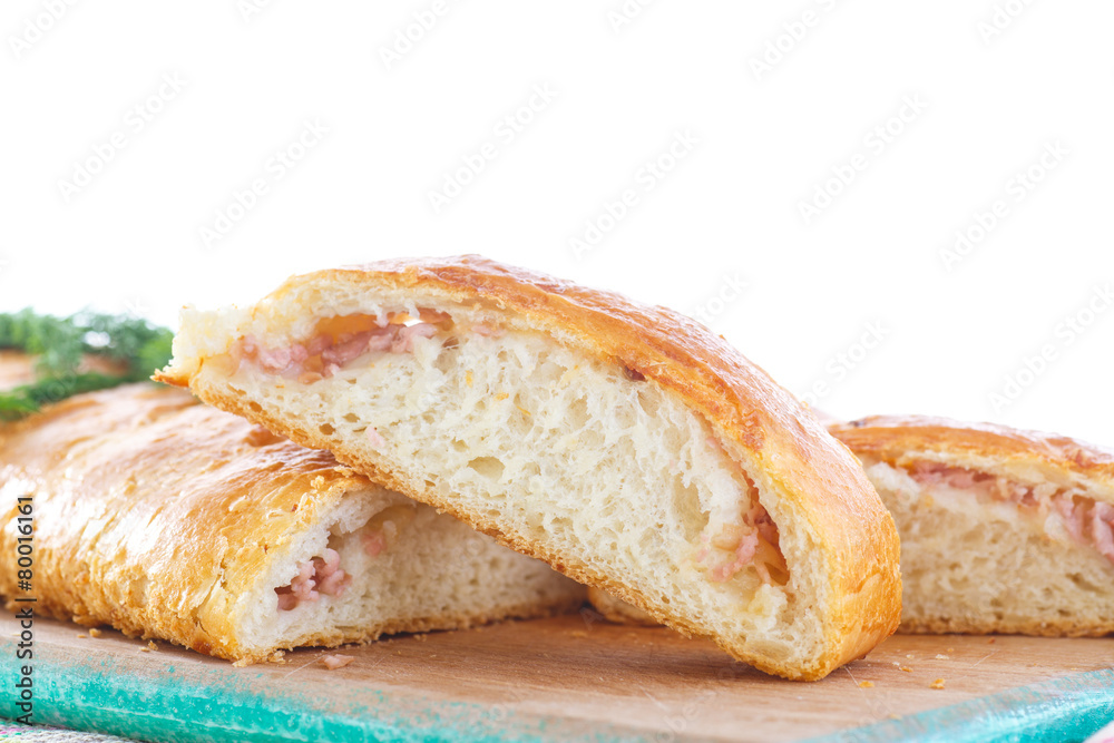 baked bread stuffed with cheese baked bread stuffed with cheese