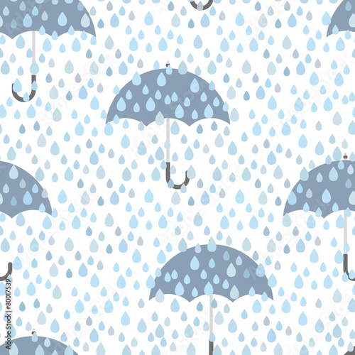 Umbrella and rain