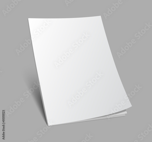 3d blank standing magazine cover