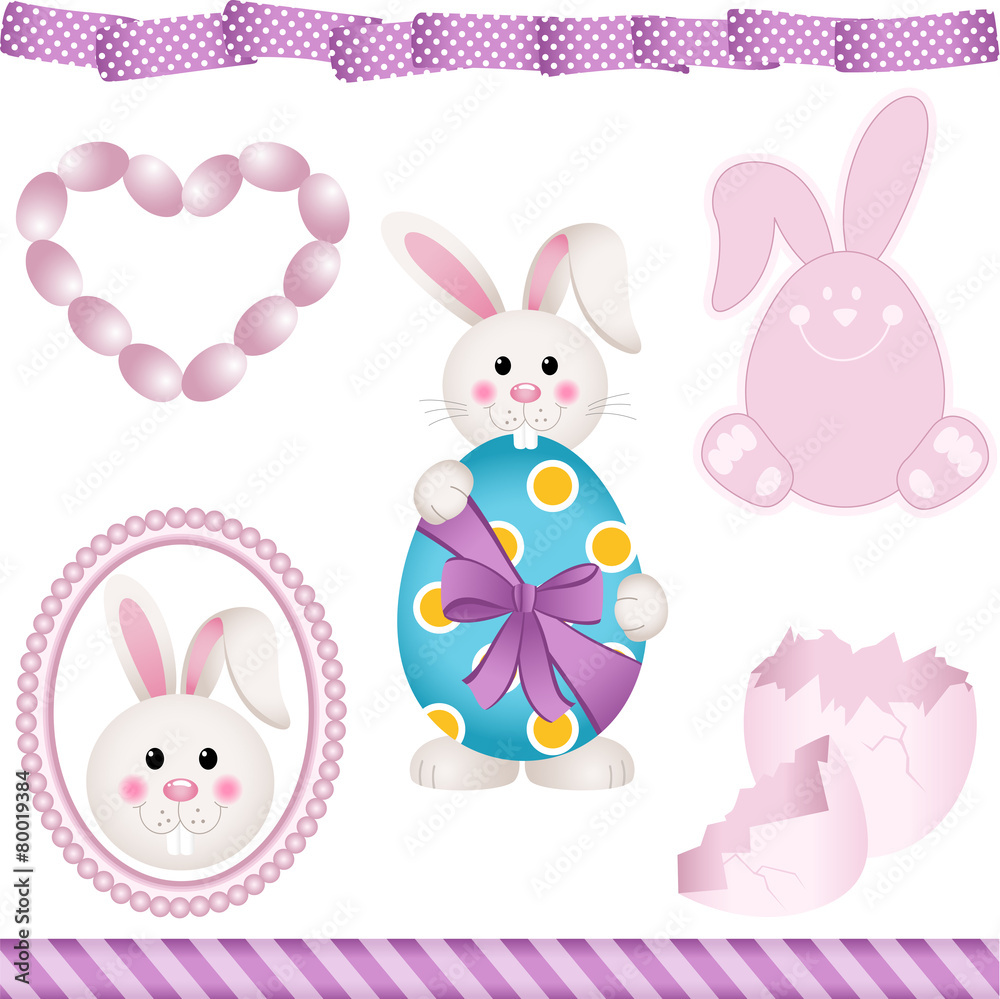 Easter Bunny Digital Elements Easter Bunny Digital Elements