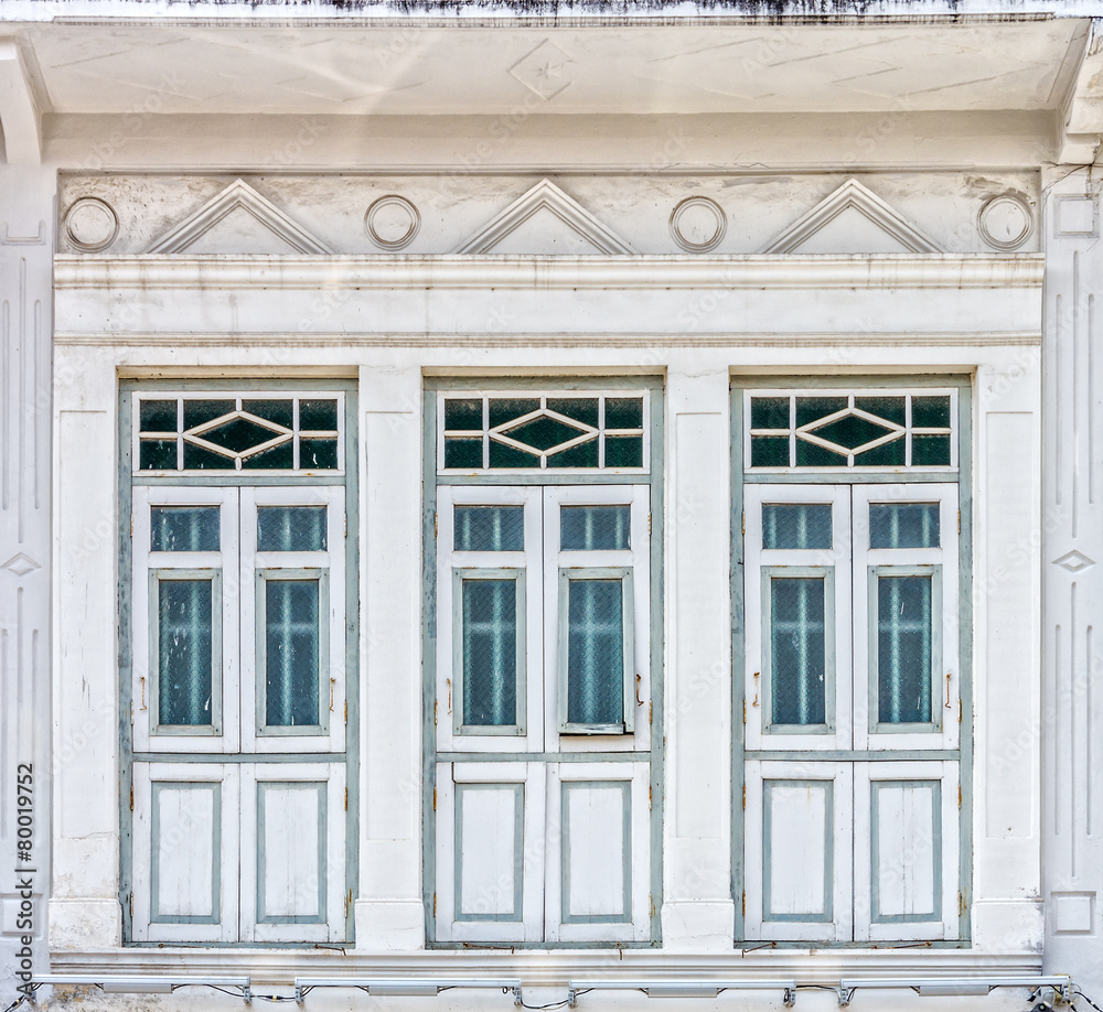 Sino-Portuguese Architecture of many the buildings in Phuket