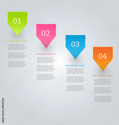 Infographics template for banners, website templates and designs