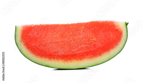 Slice of water melon on a white background