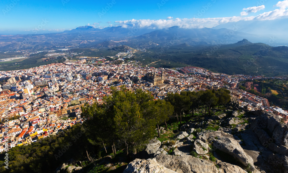 General view of Jaen from mount