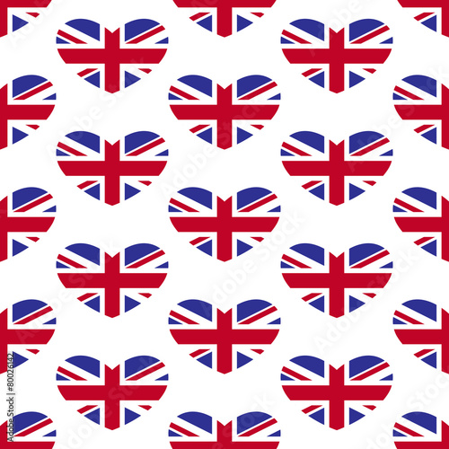 Union Jack Heart pattern
