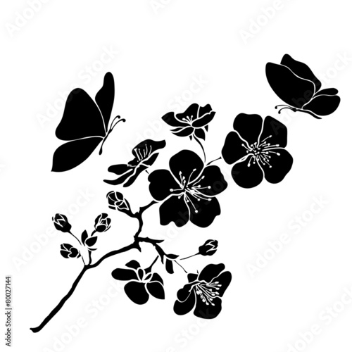 twig cherry blossoms