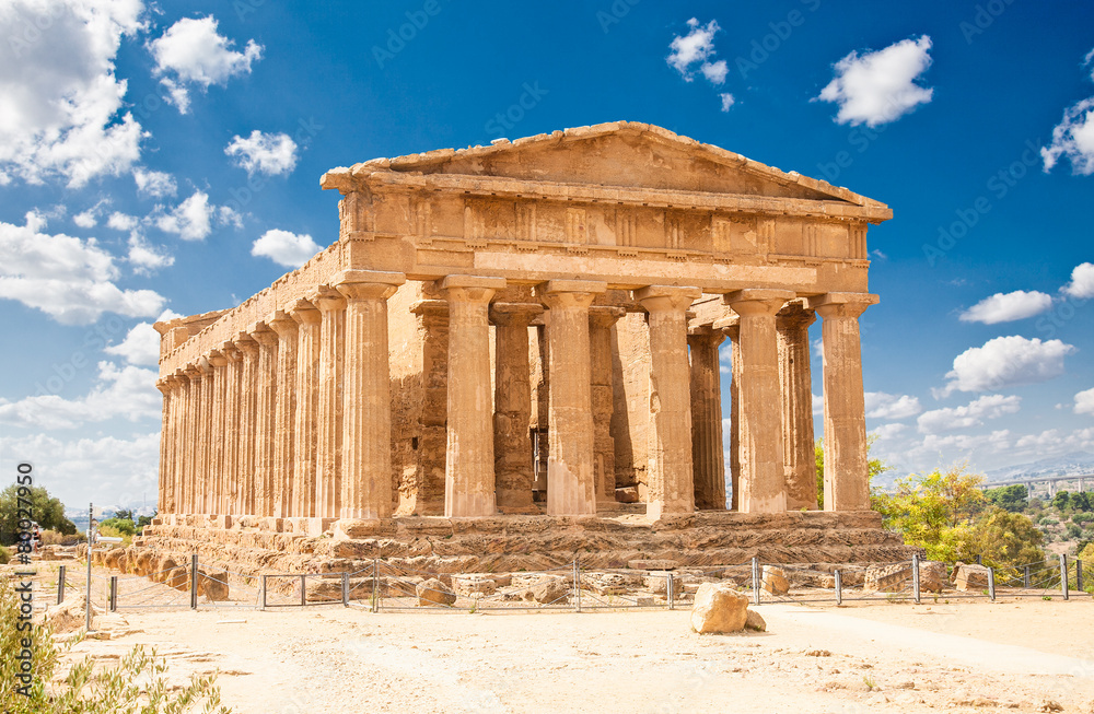 Ercole temple in the Valley of the Temples, Agrigento, Sicily