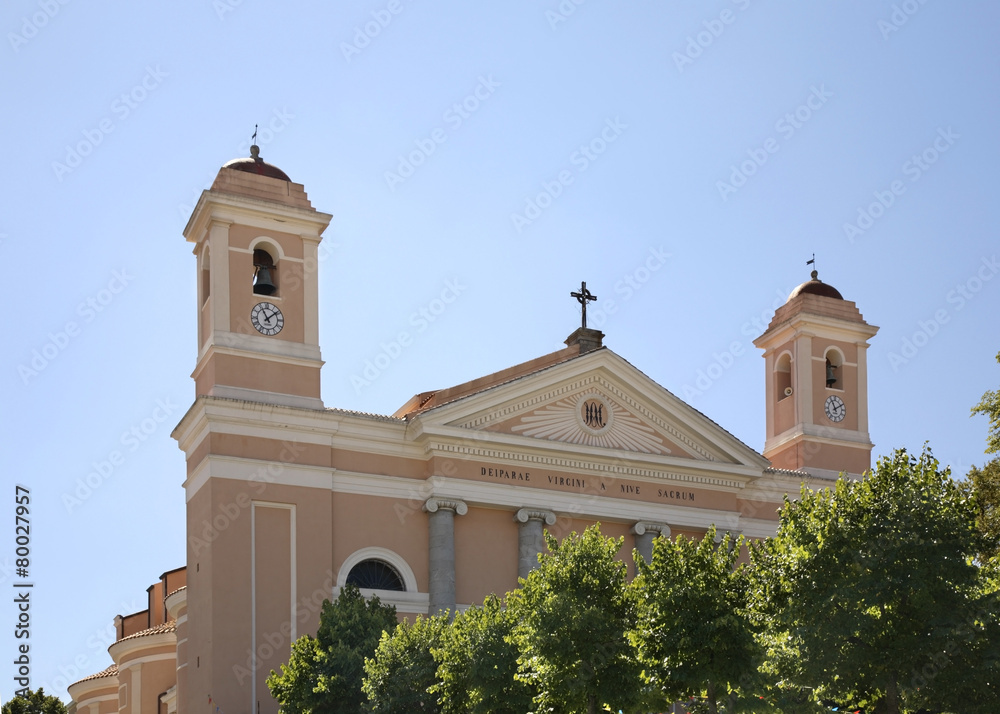 Cathedral Santa Maria della Neve in Nuoro. Sardinia. Italy
