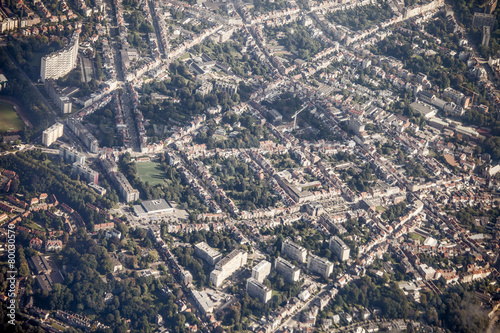 aerial view of Brussels, Belgium