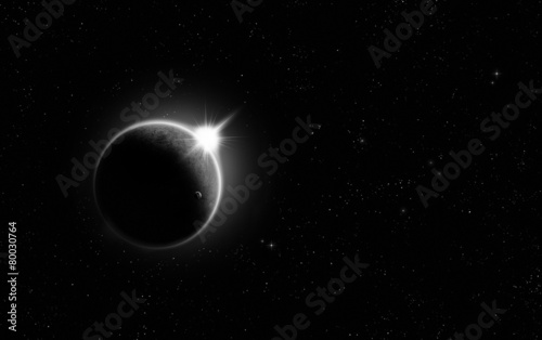 Minimalistic Solar Eclipse