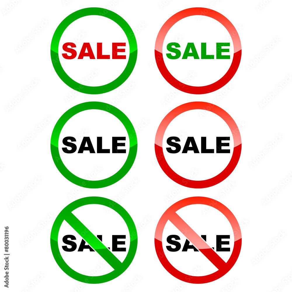 Sale icons set Sale icons set