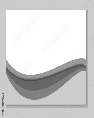 Abstract vertically gray background with shadows and waves