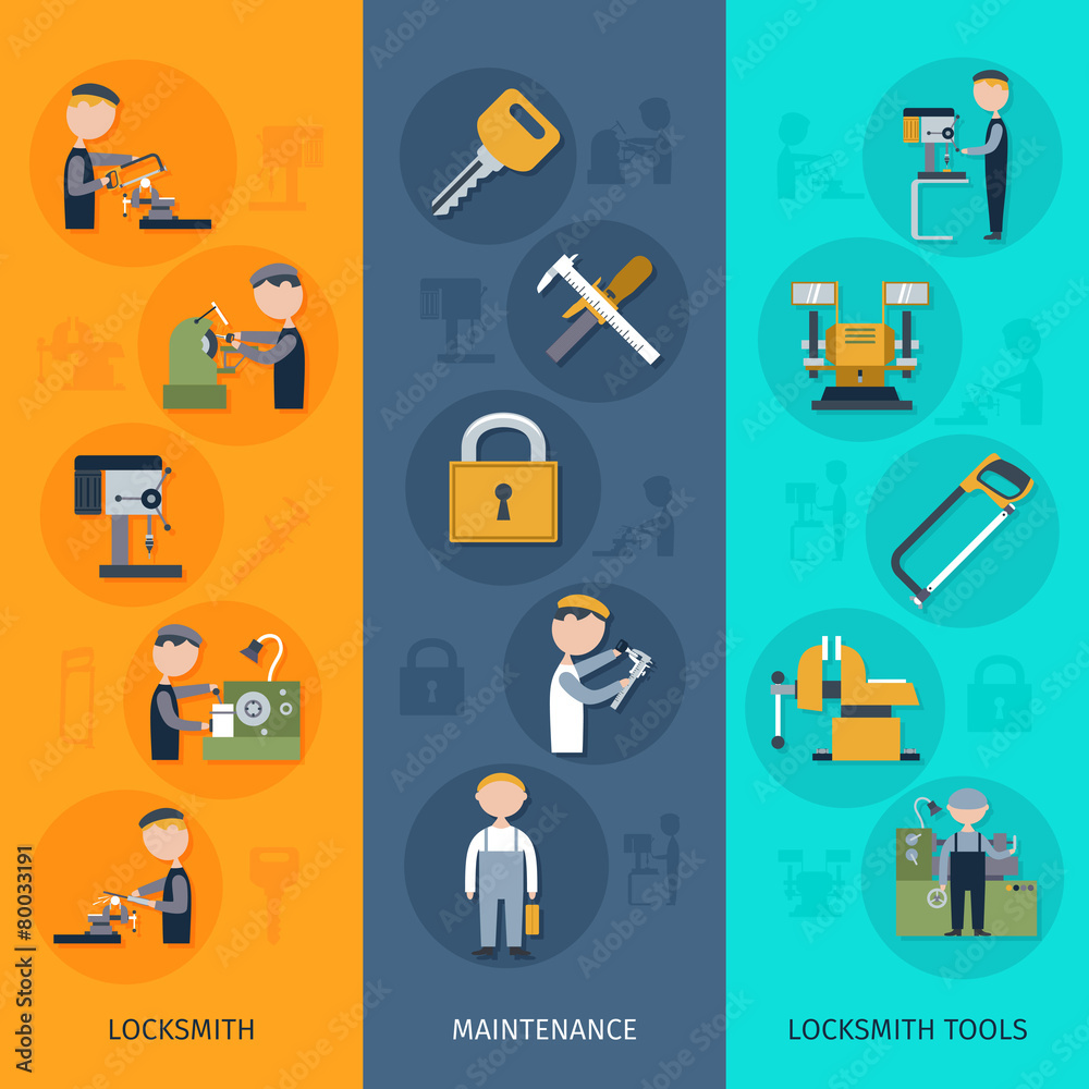 Locksmith Banners Vertical Locksmith Banners Vertical