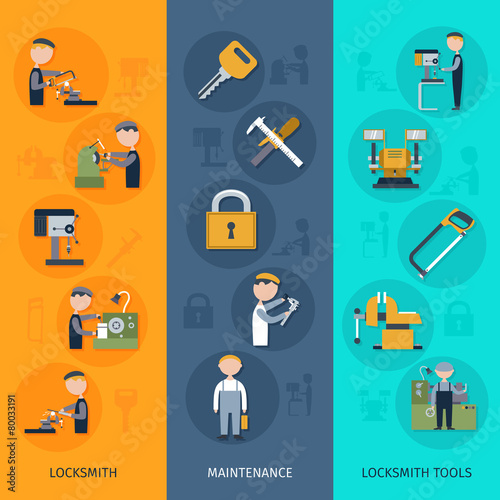 Locksmith Banners Vertical