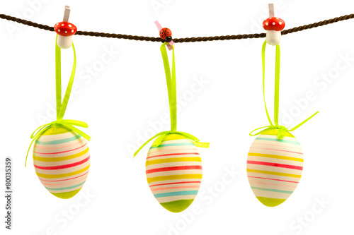 Canvas Print Colorful easter eggs