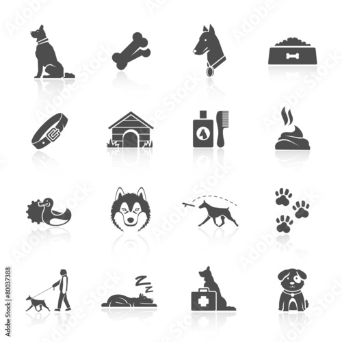 Dog Icons Set