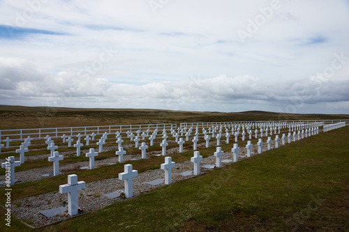 Argentine Cemetery at Darwin in the Falkland Islands photo