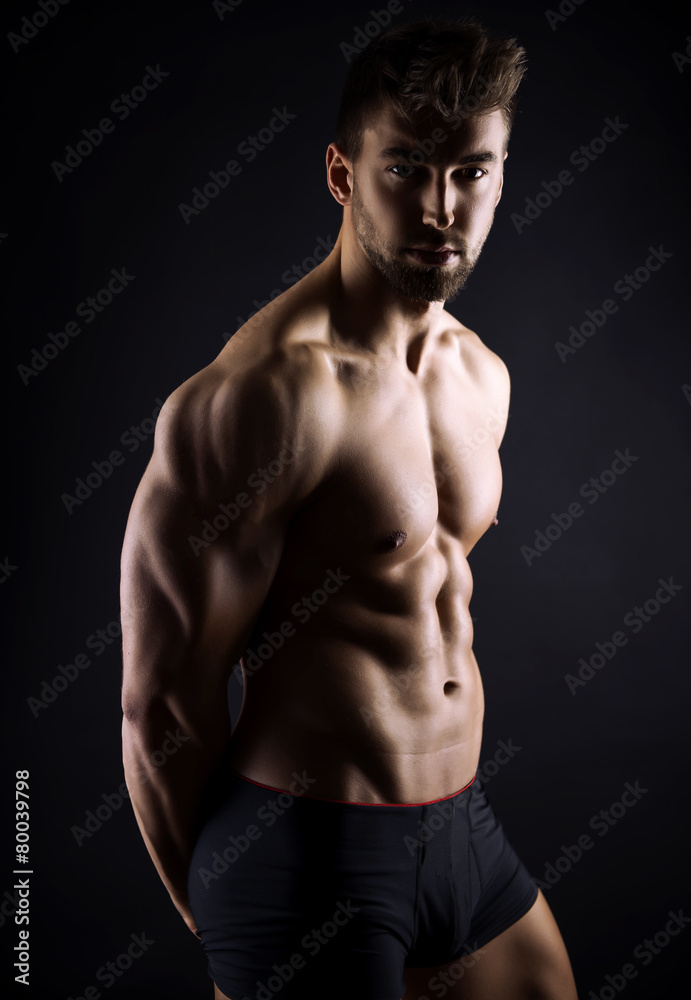 Fototapeta premium handsome young bodybuilder