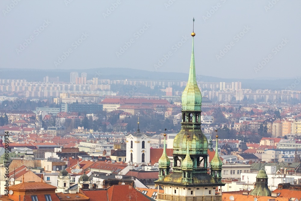 Fototapeta View of the city of Brno