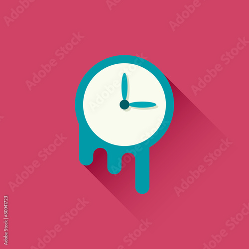 Melting clock icon