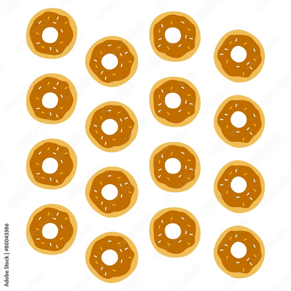 Fototapeta premium donut pattern