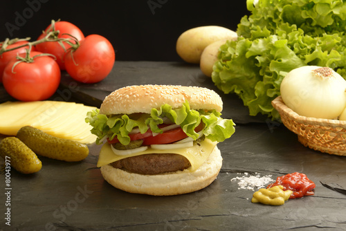Healthy hamburger V2