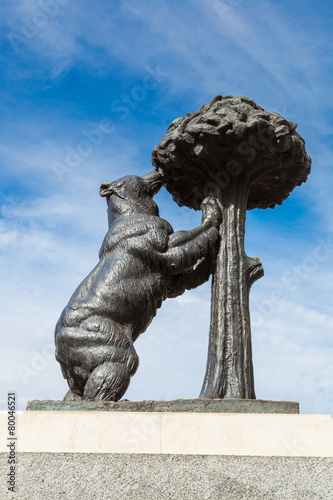 Statue of bear in Madrid, Spain