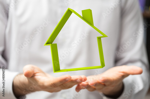 Quadro em tela house symbol