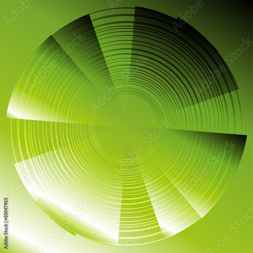 Abstract circles  green background template