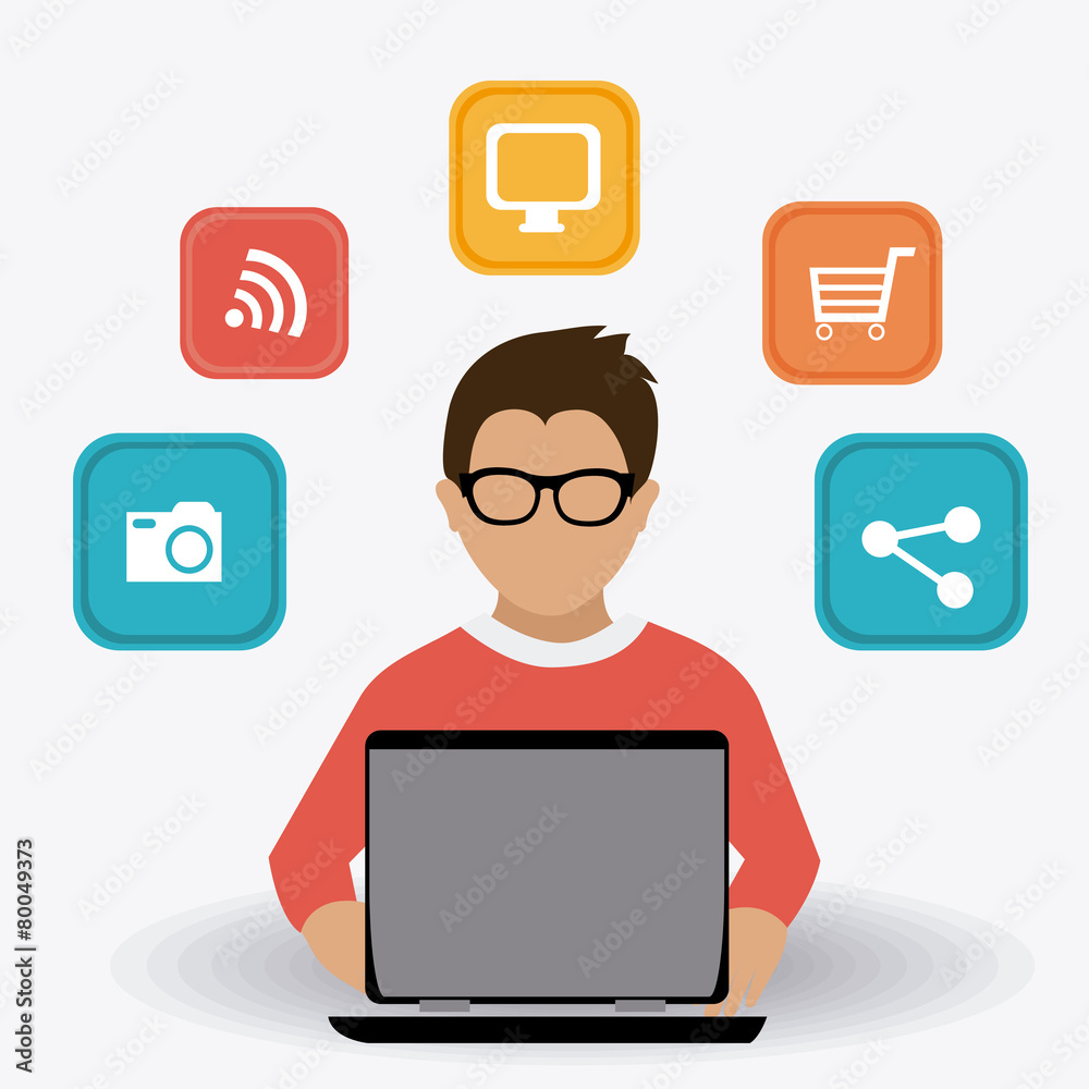 Technology design, vector illustration.