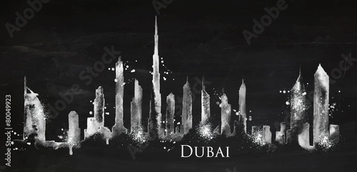 Silhouette chalk Dubai