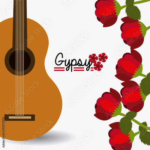 Gipsy design, vector illustration.