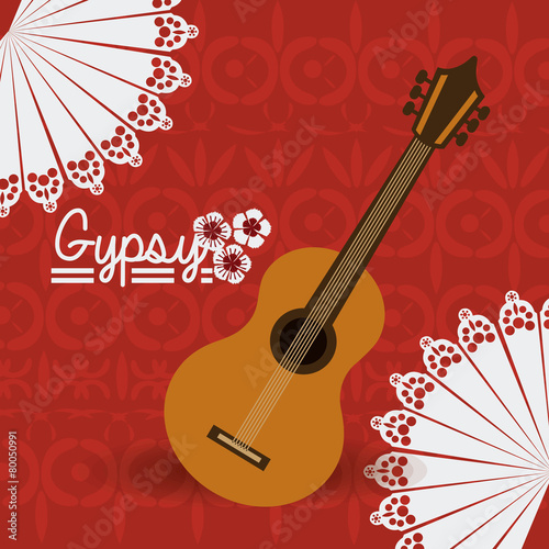 Gipsy design, vector illustration.