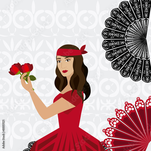 Gipsy design, vector illustration.