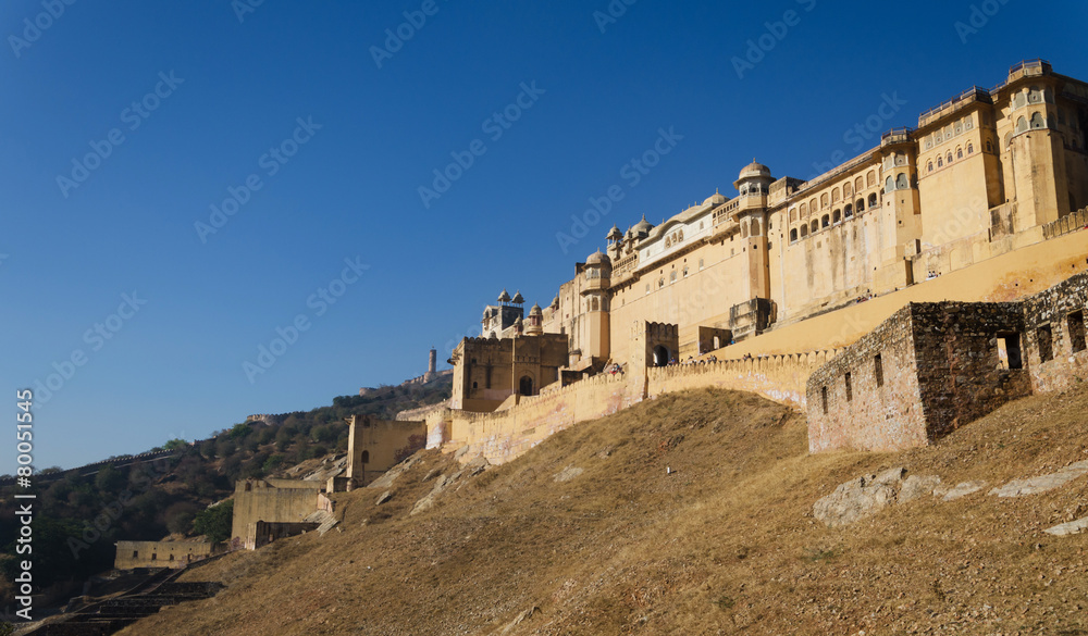 Landscape of Amber Fort in Jaipur