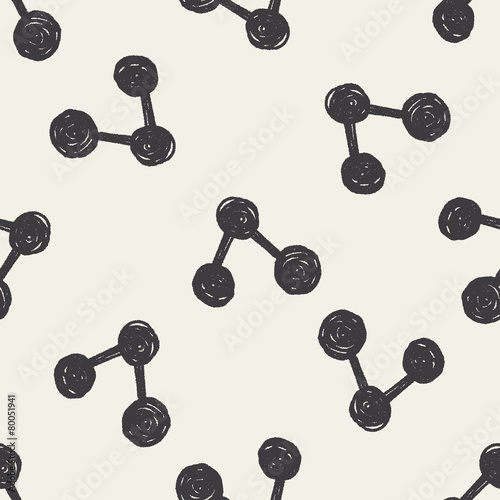 Doodle Link seamless pattern background